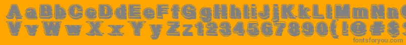 More about GeometricFog Font GeometricFog Font – Gray Fonts on Orange Background