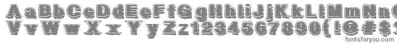 GeometricFog-Schriftart – Graue Schriften
