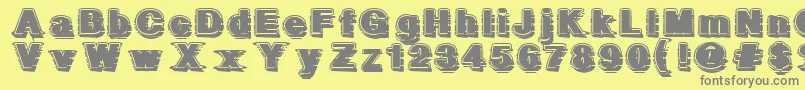 More about GeometricFog Font GeometricFog Font – Gray Fonts on Yellow Background