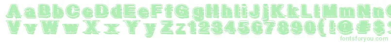フォントGeometricFog – 緑のフォント