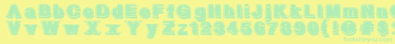 More about GeometricFog Font GeometricFog Font – Green Fonts on Yellow Background