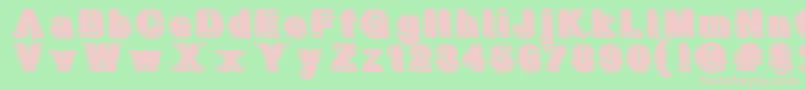 GeometricFog Font – Pink Fonts on Green Background