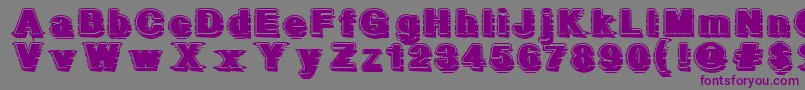 GeometricFog Font – Purple Fonts on Gray Background