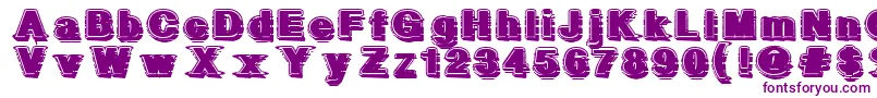 GeometricFog Font – Purple Fonts on White Background