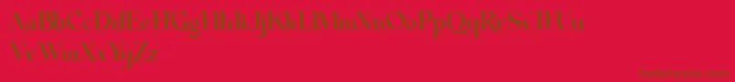 George Demo Font – Brown Fonts on Red Background