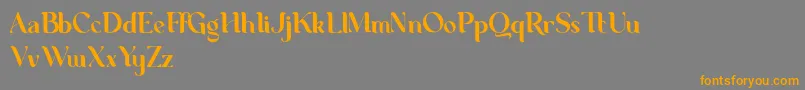 George Demo Font – Orange Fonts on Gray Background