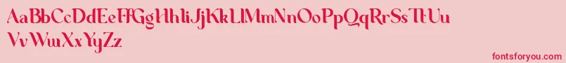 George Demo Font – Red Fonts on Pink Background
