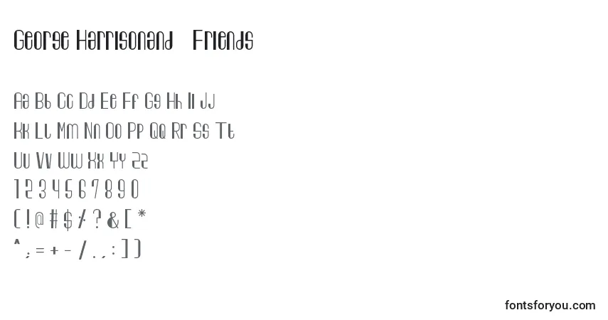 George Harrisonand   Friendsフォント–アルファベット、数字、特殊文字