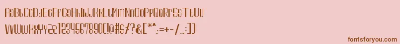George Harrisonand   Friends Font – Brown Fonts on Pink Background
