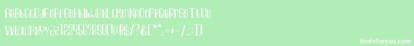 George Harrisonand   Friends Font – White Fonts on Green Background