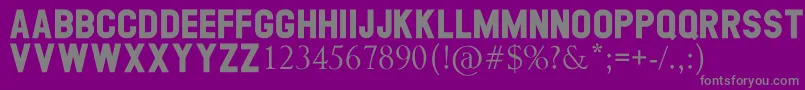 GEORGEA Font – Gray Fonts on Purple Background