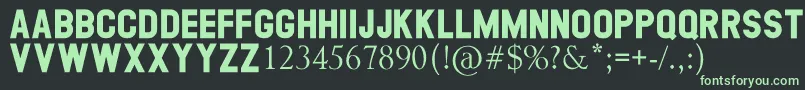 GEORGEA Font – Green Fonts on Black Background