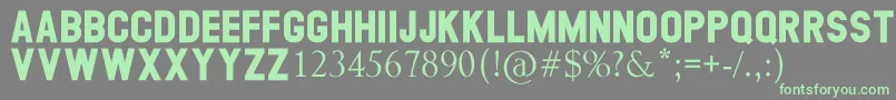 GEORGEA Font – Green Fonts on Gray Background