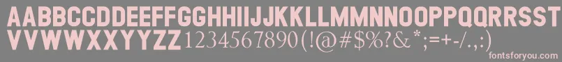 GEORGEA Font – Pink Fonts on Gray Background