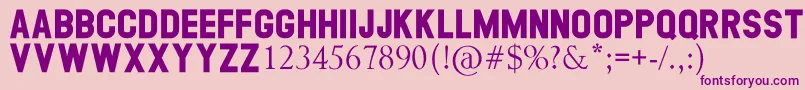 GEORGEA Font – Purple Fonts on Pink Background