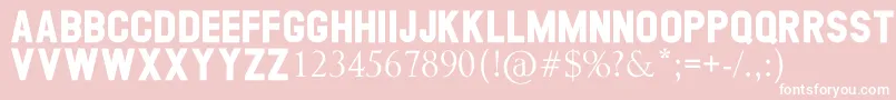 GEORGEA Font – White Fonts on Pink Background
