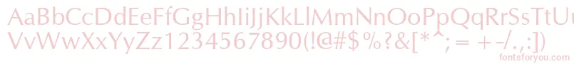 フォントOpiumnewc – 白い背景にピンクのフォント