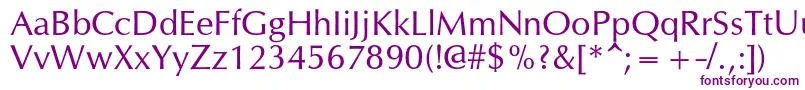 フォントOpiumnewc – 白い背景に紫のフォント