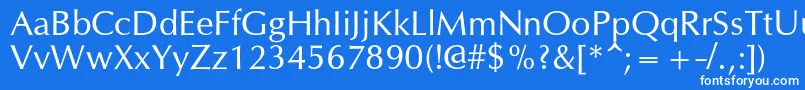 Opiumnewc Font – White Fonts on Blue Background