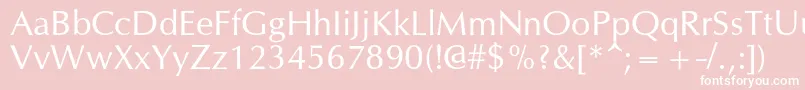 Opiumnewc Font – White Fonts on Pink Background