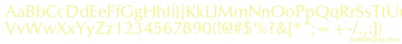 Шрифт Opiumnewc – жёлтые шрифты