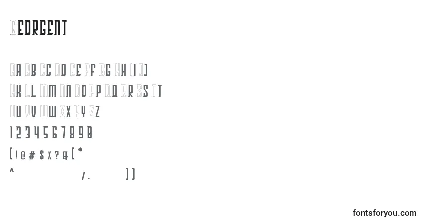 Шрифт Georgent – алфавит, цифры, специальные символы