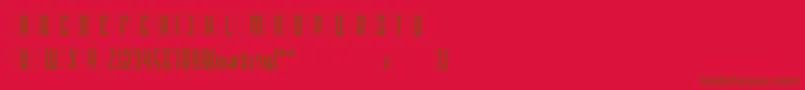 Georgent Font – Brown Fonts on Red Background