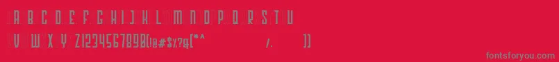 Georgent Font – Gray Fonts on Red Background