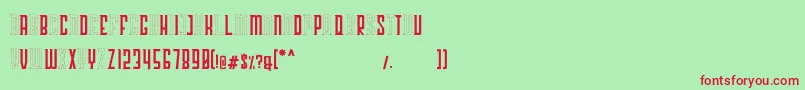 Georgent Font – Red Fonts on Green Background