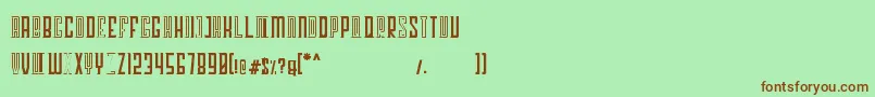 Georgent Font – Brown Fonts on Green Background