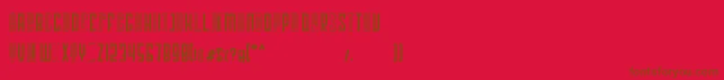 Georgent Font – Brown Fonts on Red Background