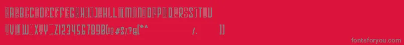 Georgent Font – Gray Fonts on Red Background