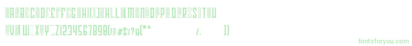 Georgent Font – Green Fonts on White Background