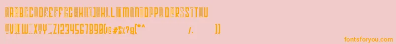 Georgent Font – Orange Fonts on Pink Background