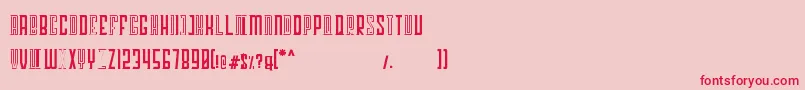 Georgent Font – Red Fonts on Pink Background