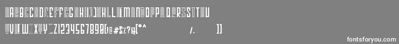 フォントGeorgent – 灰色の背景に白い文字