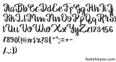 Georgia Script font – drawn Fonts