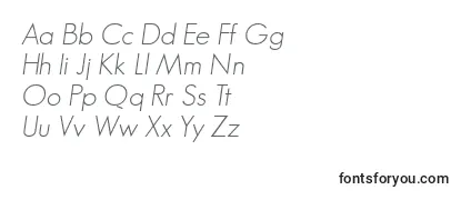 Шрифт GeosansLight Oblique