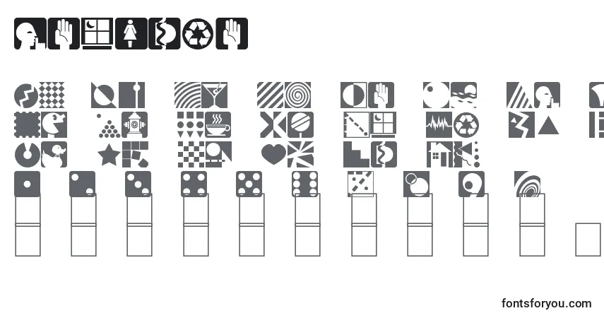 Шрифт Geotype (127846) – алфавит, цифры, специальные символы