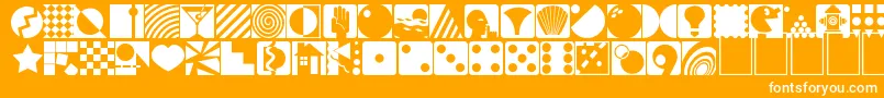 geotype Font – White Fonts on Orange Background