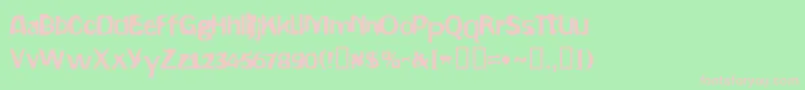 GEPETTO  Font – Pink Fonts on Green Background