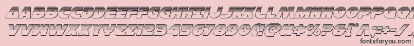 Hansolov3platital Font – Black Fonts on Pink Background