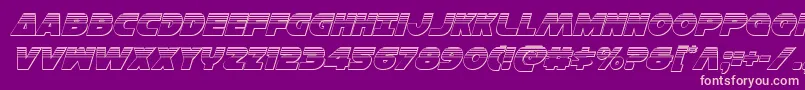 Hansolov3platital Font – Pink Fonts on Purple Background