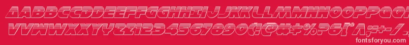 Hansolov3platital-fontti – vaaleanpunaiset fontit punaisella taustalla
