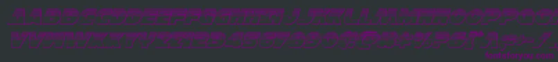 Hansolov3platital Font – Purple Fonts on Black Background