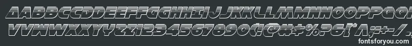 Hansolov3platital Font – White Fonts on Black Background