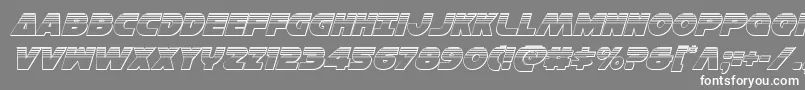 Hansolov3platital Font – White Fonts on Gray Background