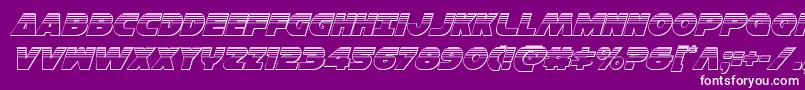 Hansolov3platital Font – White Fonts on Purple Background