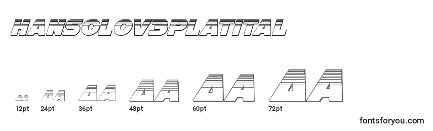 Hansolov3platital Font Sizes