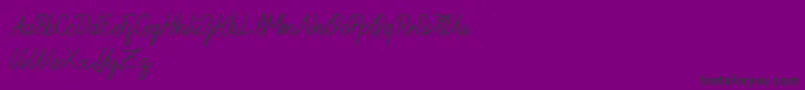 GERALI   DEMO Font – Black Fonts on Purple Background